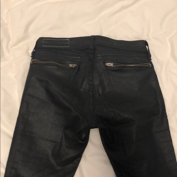 Rag and Bone Coated Zipper Jeans - Picture 6 of 6